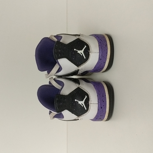 JORDAN IV RETRO TD WHITE ULTRAVIOLET NEUTRAL TODDLER SNEAKER. - Picture 2 of 8